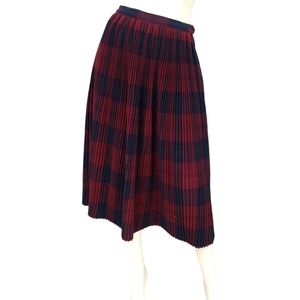 Vintage Nat Gorden Wool Pleated Authentic Tartan Small